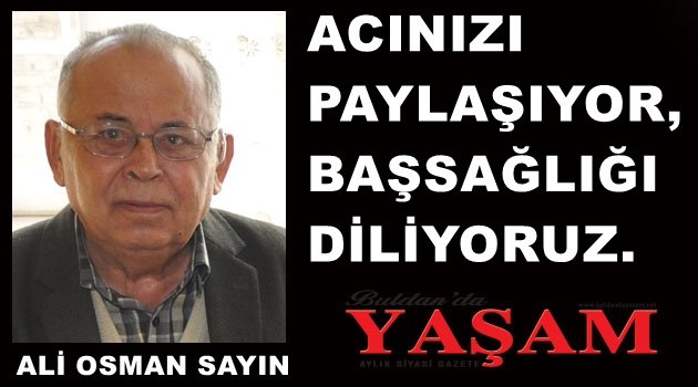 2 OCAK 2019 - ÇARŞI MAHALLESİ - ALİ OSMAN SAYIN