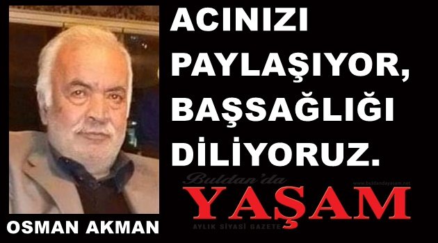 2 ŞUBAT 2019 - CUMHURİYET MAHALLESİ - OSMAN AKMAN