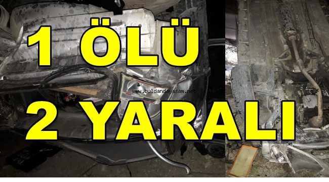 YENİCEKENT'TE KAZA: 1 ÖLÜ 2 YARALI