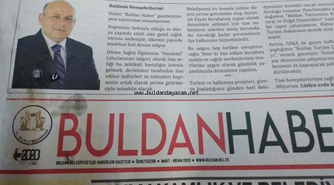 "MİLLET MASKE, BELEDİYE GAZETE DERDİNDE"