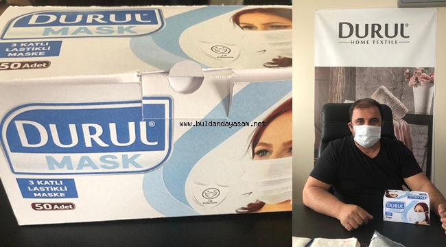 BULDANLI DURUL FİRMASI MASKE ÜRETTİ