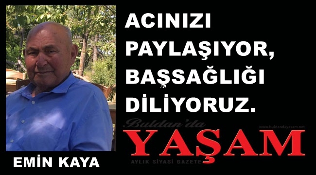 25 HAZİRAN 2020 - BÖLMEKAYA MAHALLESİ - EMİN KAYA