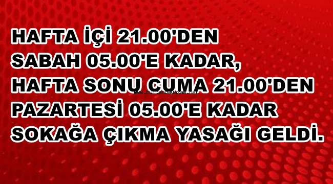 KORONA İLE MÜCADELEDE YENİ YASAKLAR GELDİ.