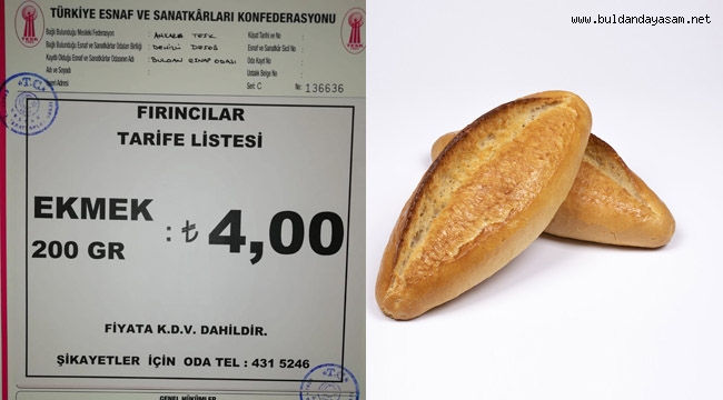 EKMEK HEM KÜÇÜLDÜ HEM ZAMLANDI