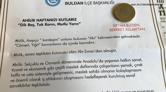 ESNAFA SİFTAH ÜLKÜ OCAKLARINDAN