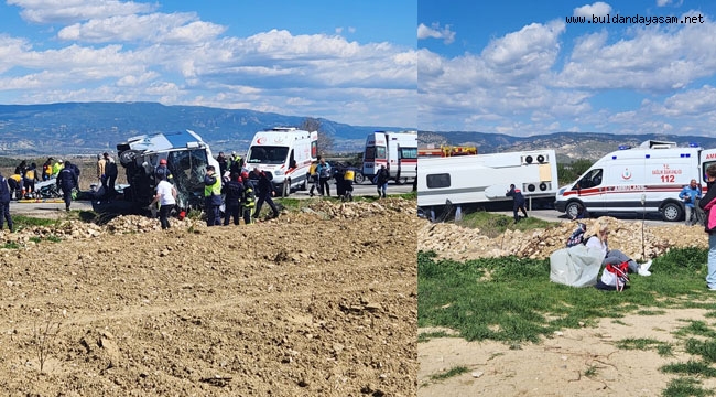 BULDAN-DENİZLİ KARAYOLUNDA KAZA: 2 ÖLÜ