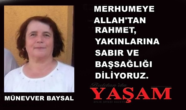 8 AĞUSTOS 2024 - MÜNEVVER BAYSAL