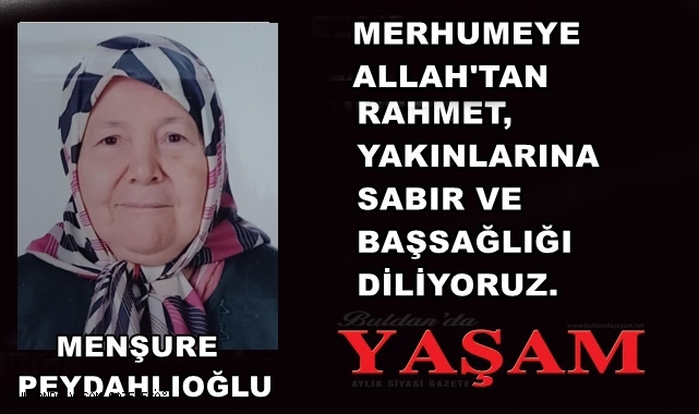 22 EKİM 2024- MENŞURE PEYDAHLIOĞLU