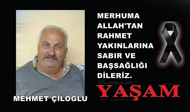28 NİSAN 2025 - MEHMET ÇİLOĞLU