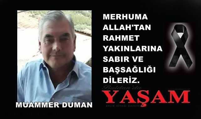1 MAYIS 2025 – MUAMMER DUMAN