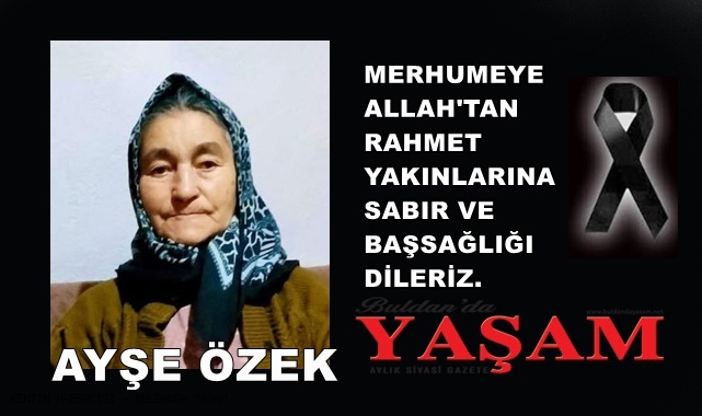 10 MAYIS 2025 – AYŞE ÖZEK