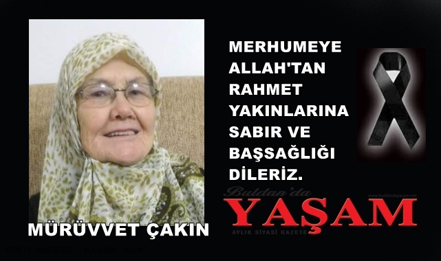 16 MAYIS 2025 – MÜRÜVVET ÇAKIN