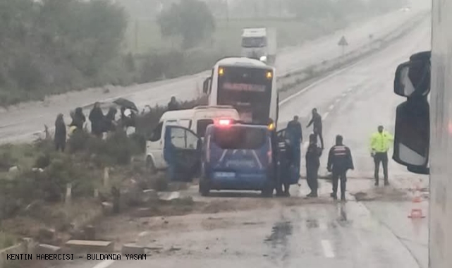 DERBENT'TE KAZA UCUZ ATLATILDI