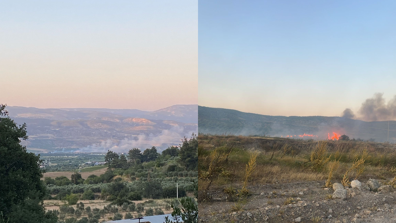 OTLUK ALANDA ÇIKAN YANGINA HIZLA MÜDAHALE EDİLDİ
