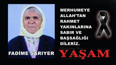 29 TEMMUZ 2025 – FADİME SARIYER
