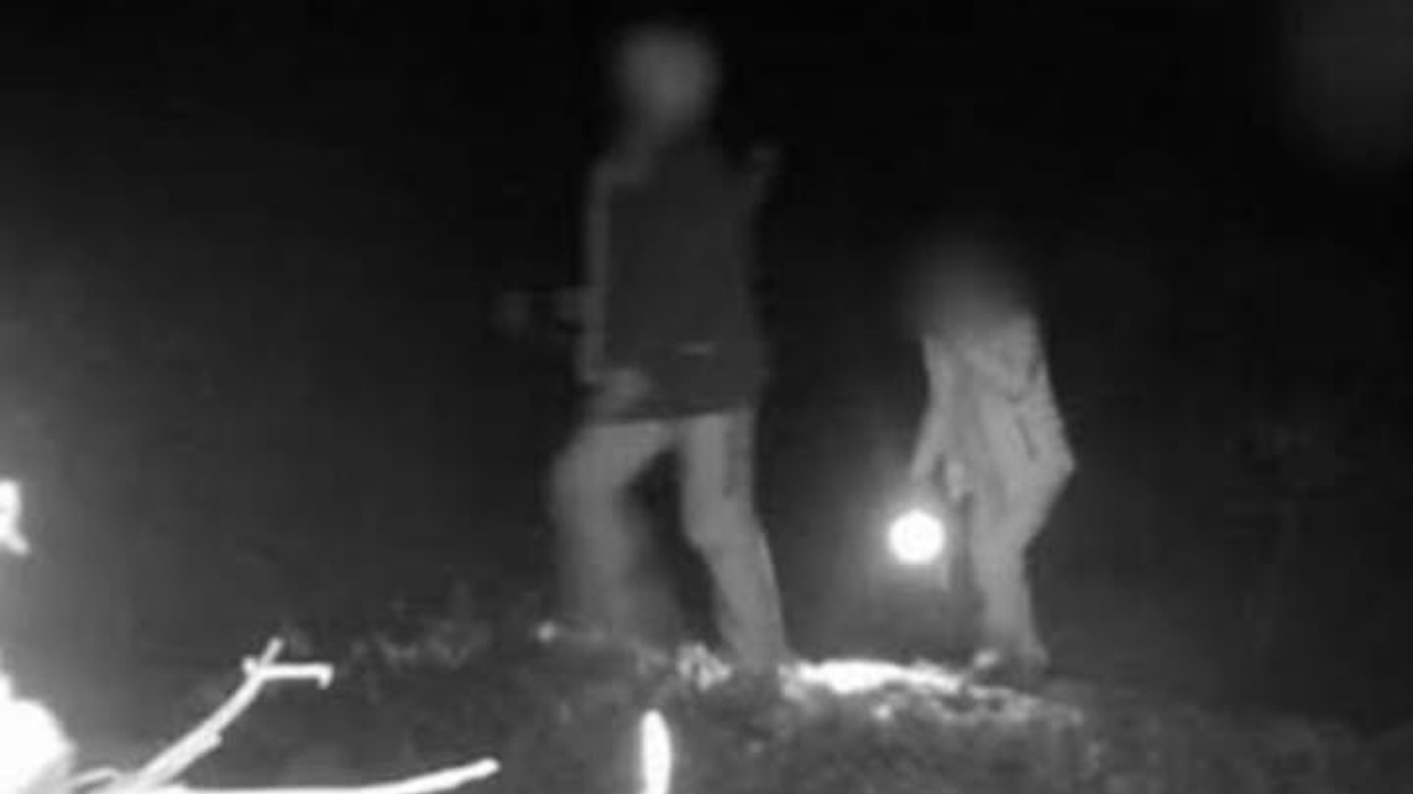 KAÇAK AVCILAR FOTOKAPANA YAKALANDI