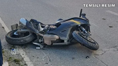 MOTOSİKLET KAZASINDA 6 YAŞINDAKİ ÇOCUK AĞIR YARALANDI