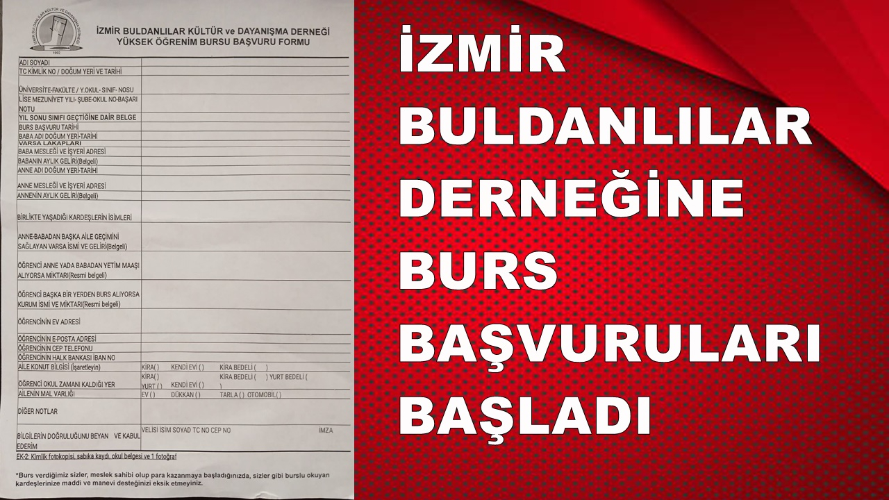 BURS BAŞVURULARI BAŞLADI