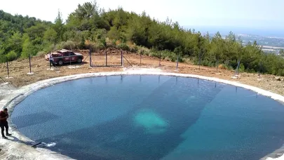 YANGIN GÖLETLERİNDE SU AZALDI