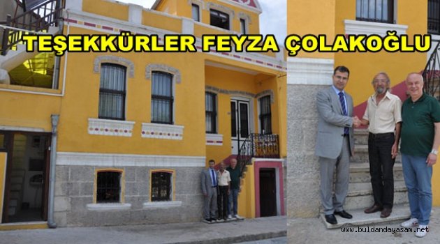 AKIN AİLESİ ESKİ EVLERİNİ ALARAK KAYMAKAMLIĞA BAĞIŞLADI.