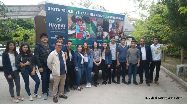 ALİ TUNABOYLU ANADOLU LİSESİ ÖĞRENCİLERİNDEN DÜNYA İNSANLARINA YARDIM