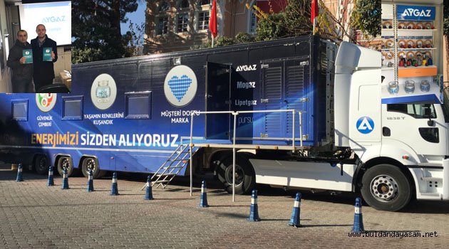AYGAZ EĞİTİM TIRI ALANYAZI MEYDANI’NDA..