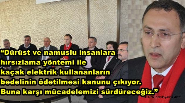 BAŞKAN ELEKTRİKTE KAYIP VE KAÇAĞIN PEŞİNİ BIRAKMIYOR.