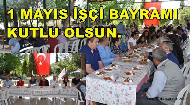 BELEDİYE ÇALIŞANLARI 1 MAYIS NEDENİYLE KAHVALTIDA BULUŞTU.