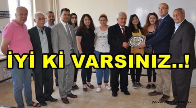BMYO’DAN TERZİOĞLU’NA TEŞEKKÜR PLAKETİ