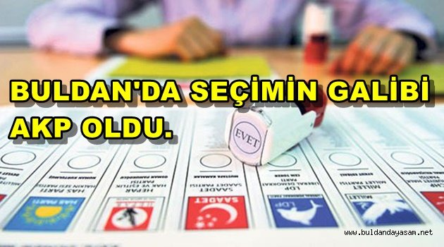 BULDAN’DA KESİN SEÇİM SONUÇLARI