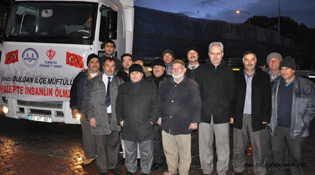 BULDAN’DAN HALEP’E YARDIM TIR'I YOLA ÇIKTI.