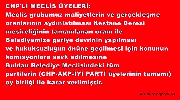 CHP’DEN AÇIKLAMA VAR!