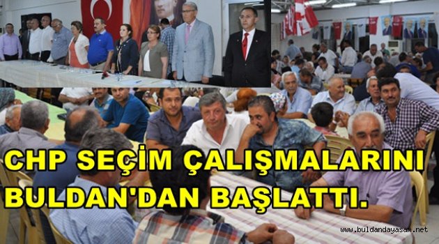 CHP SEÇİM STARTI VERDİ.