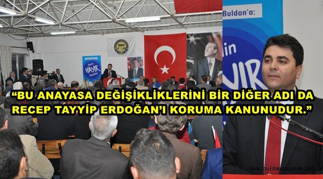 DP GENEL BAŞKANI GÜLTEKİN UYSAL BULDAN’DA VATANDAŞLARA HİTAP ETTİ.