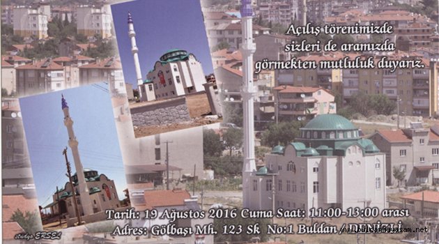 GÖLBAŞI KUMRALI CAMİİ AÇILIYOR.