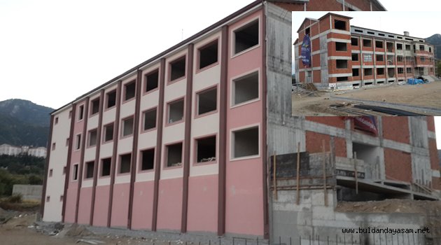 İMAM HATİP  İNŞAATI  HIZLA İLERLİYOR