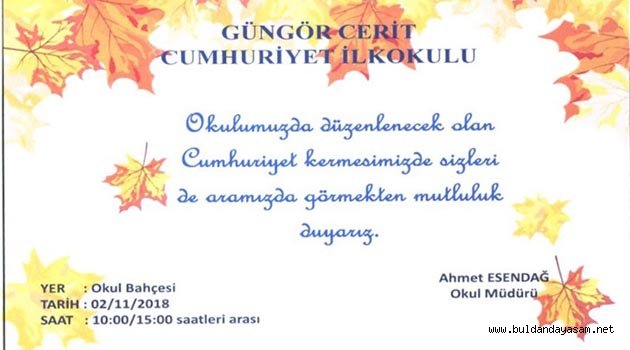 KERMESE DAVETLİSİNİZ