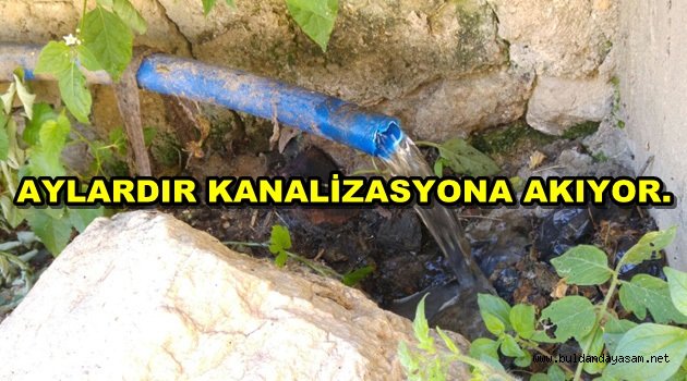 KESİKBAŞ SUYU BOŞA AKIYOR.