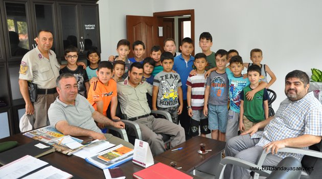 KURAN KURSU ÖĞRENCİLERİNDEN JANDARMAYA ZİYARET