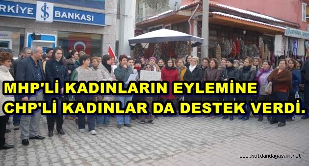 MHP’Lİ KADINLAR “ KADINA ŞİDDETE HAYIR” DEDİ.