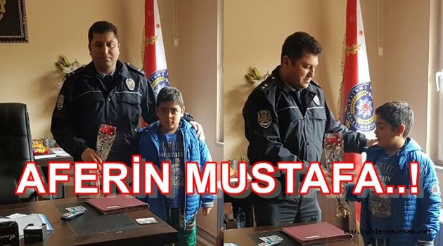 MİNİK MUSTAFA’DAN BÜYÜKLERE DERS OLACAK DAVRANIŞ.