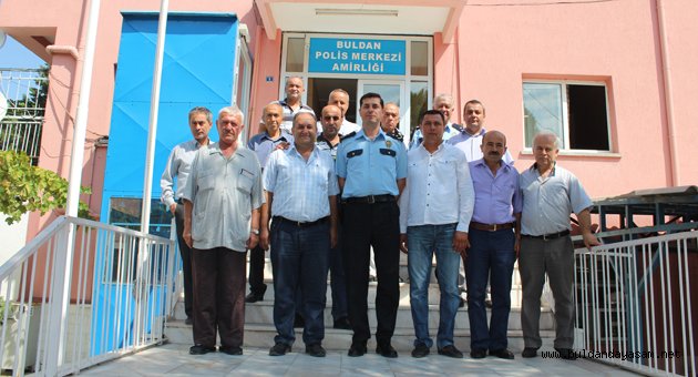 MUHTARLARDAN YENİ EMNİYET MÜDÜRÜNE HOŞ GELDİN ZİYARETİ