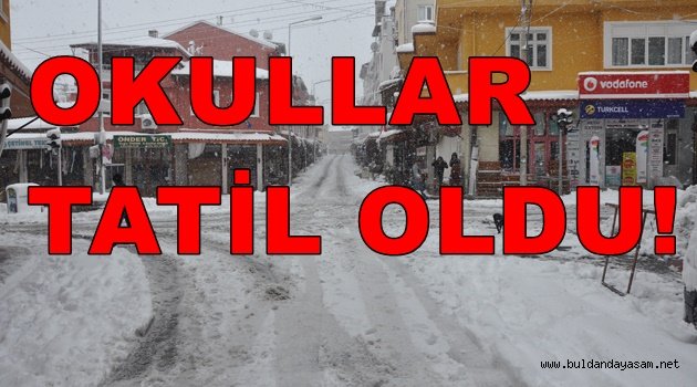 OKULLARA KAR TATİLİ