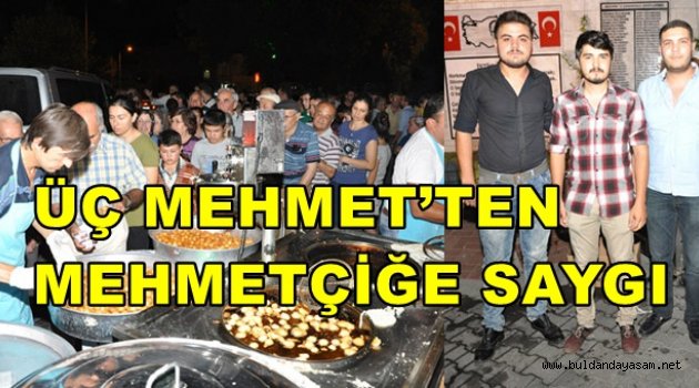 ŞEHİTLER İÇİN LOKMA DÖKTÜRDÜLER.