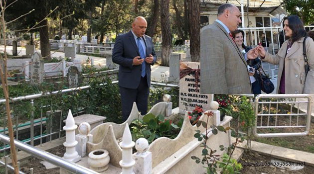 ŞEVİK’İN İLK ZİYARETİ EŞİNİN MEZARI OLDU