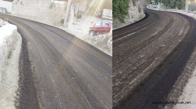 YAYLA YOLU ASFALT ÇALIŞMASI BAŞLADI