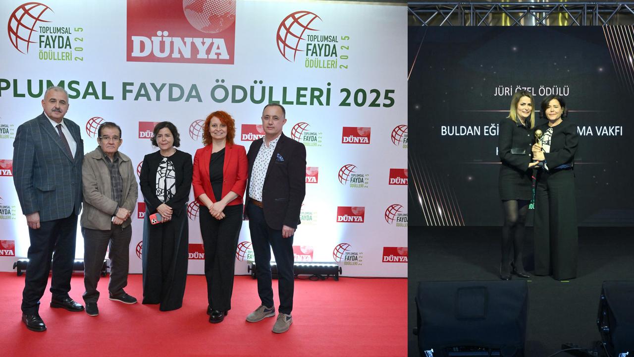 BULDAN VAKFI’NA DÜNYA GAZETESİ’NDEN “TOPLUMSAL FAYDA JÜRİ ÖZEL ÖDÜLÜ”