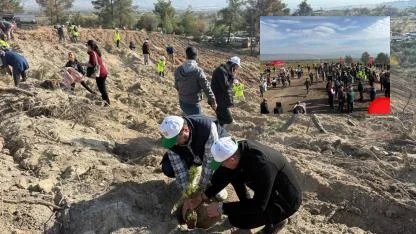 YEŞİL VATANA FİDANLAR DİKİLDİ