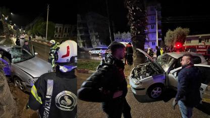 AKÇEŞME MEVKİİNDE KAZA UCUZ ATLATILDI