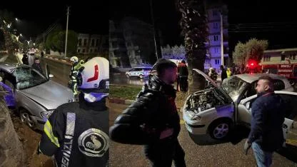 AKÇEŞME MEVKİİNDE KAZA UCUZ ATLATILDI